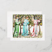 エンジェルヴィンテージフローラリミ実在ックス 箔シーズンポストカード (正面/裏面)