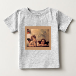 エンジェル信仰ラファエ絵を描ルヴィンテージオールド賛美ズ ベビーTシャツ