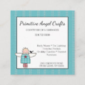 エンジェル初期のカントリー・ビジネス・カード スクエア名刺 (正面)