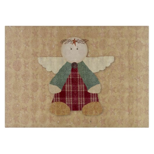 エンジェル初期のガラス切削板 カッティングボード (正面)