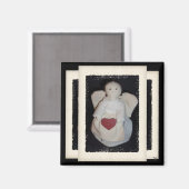 エンジェル初期のファブリックドール マグネット (正面/裏面)