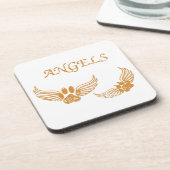 エンジェル動揺してペットの足 コースター (左側)