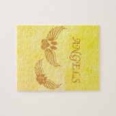 エンジェル動揺してペットの足 ジグソーパズル (横)