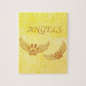 エンジェル動揺してペットの足 ジグソーパズル (縦)