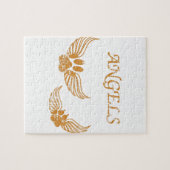 エンジェル動揺してペットの足 ジグソーパズル (横)