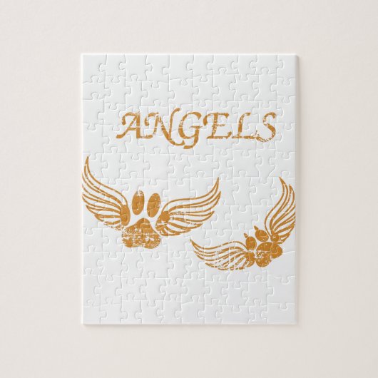 エンジェル動揺してペットの足 ジグソーパズル (縦)