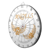 エンジェル動揺してペットの足 ダーツボード (正面右)