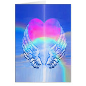 エンジェル包まれたウイングのまわりにアハート (正面)