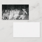 エンジェル喫煙ヴィンテージ写真1920s 名刺 (正面/裏面)