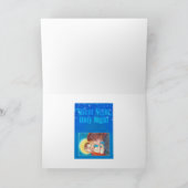 エンジェル図解入りの、写真付きの・マジカル・クリスマス シーズンカード (内部)