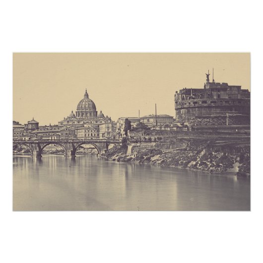 エンジェル城とバチカン・ドーム ポスター (正面)