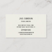 エンジェル墓地の葬儀ディレクターの名刺 名刺 (裏面)