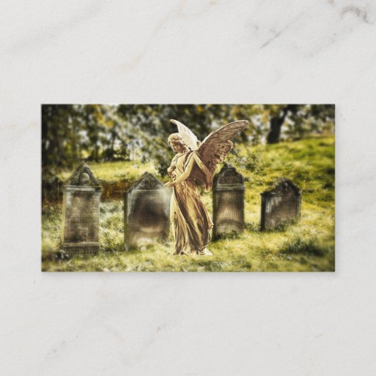 エンジェル墓地の葬儀ディレクターの名刺 名刺 (正面)