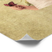 エンジェル大切ガールw/butterfly-プリント ポスター (角)