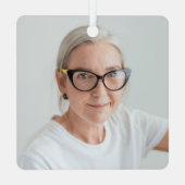 エンジェル天国おばあちゃんの記念写真 メタルオーナメント (裏面)