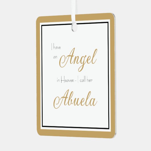 エンジェル天国アブエラ記念写真 メタルオーナメント (正面左)