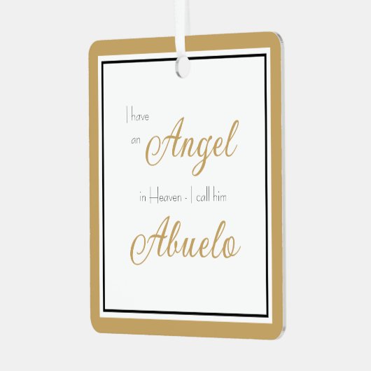 エンジェル天国アヴェロ記念写真 メタルオーナメント (正面左)