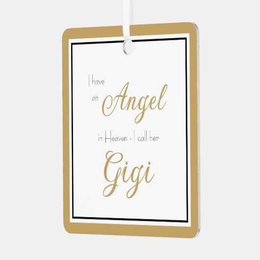 エンジェル天国ギギ記念写真 メタルオーナメント (正面左)