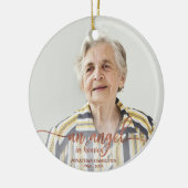 エンジェル天国パーソナライズされた記念碑 セラミックオーナメント (左)