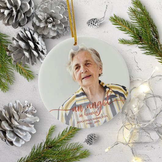 エンジェル天国パーソナライズされた記念碑 セラミックオーナメント