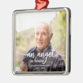 エンジェル天国パーソナライズされた記念碑 メタルオーナメント (左)
