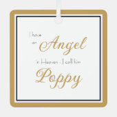 エンジェル天国ポピー記念写真 メタルオーナメント (正面)