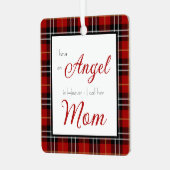 エンジェル天国ママ記念写真 メタルオーナメント (正面左)