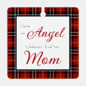 エンジェル天国ママ記念写真 メタルオーナメント (正面)