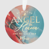 エンジェル天国レッド(鳥)ショウジョウコウカンチョウママ記念写真 オーナメント (正面)