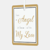 エンジェル天国夫メモリアル写真 メタルオーナメント (正面左)