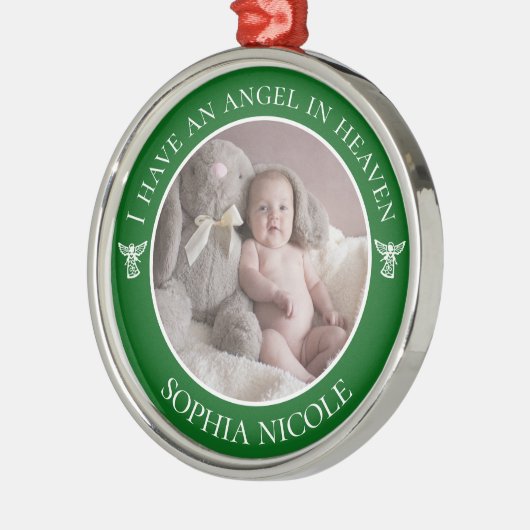 エンジェル天国記念写真 メタルオーナメント (左)