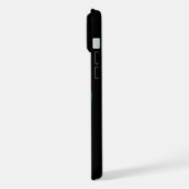 エンジェル失ったインラブ，ブラックとグリーンデザイン iPhoneケース (左側面)