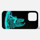 エンジェル失った、考えブラックとグリーンのデザイン Case-Mate iPhoneケース (裏面 (横))