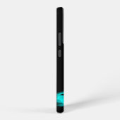 エンジェル失った、考えブラックとグリーンのデザイン SAMSUNG GALAXYケース (右側面)