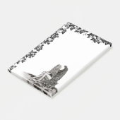 エンジェル失った、考えin、白黒デザイン ポストイット (アングル)