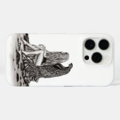 エンジェル失った、考えin、白黒デザイン Case-Mate iPhoneケース (裏面 (横))