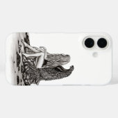 エンジェル失った、考えin、白黒デザイン Case-Mate iPhoneケース (裏面 (横))