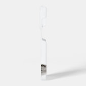 エンジェル失った、考えin、白黒デザイン iPhoneケース (左側面)