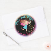 エンジェル妖精の糸編み物クロシェのホームズパン工芸品 ラウンドシール (封筒)