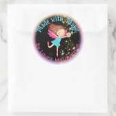 エンジェル妖精の糸編み物クロシェのホームズパン工芸品 ラウンドシール (バッグ)