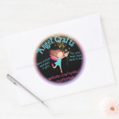 エンジェル妖精の糸編み物クロシェのホームズパン工芸品 ラウンドシール (封筒)