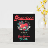 エンジェル孫ハッピーバースデーイン天国メモリアルD カード (黄色い花)