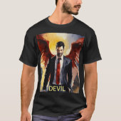 エンジェル対悪魔:究極のチャレンジTシャツデザイン Tシャツ (正面)