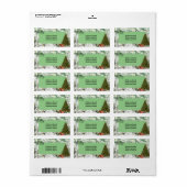 エンジェル差出人住所ラベル ラベル (フルシート)