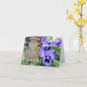 エンジェル弔慰カード カード (黄色い花)