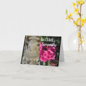 エンジェル弔慰カード カード (黄色い花)