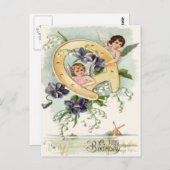 エンジェル忘れケルブ馬蹄形 ポストカード (正面/裏面)