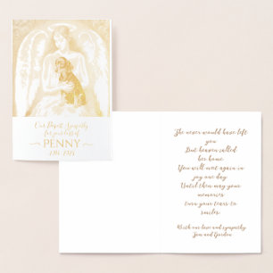 エンジェル悔やみや弔慰ブラックタンダシュントの損失 箔カード