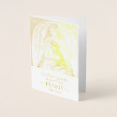 エンジェル悔やみや弔慰ブラックタンダシュントの損失 箔カード (正面)