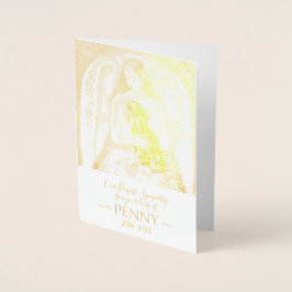 エンジェル悔やみや弔慰ブラックタンダシュントの損失 箔カード